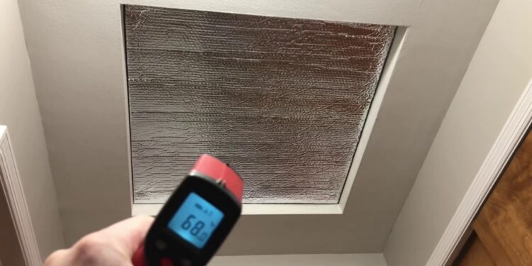 Fan attic cover whole house insulation removable make